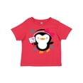 thumbnail image 1 of Inktastic Penguin Girl Snowflakes Girls Toddler T-Shirt, 1 of 5