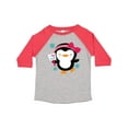 thumbnail image 1 of Inktastic Penguin Girl Snowflakes Girls Toddler T-Shirt, 1 of 5
