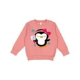 thumbnail image 1 of Inktastic Penguin Girl Snowflakes Toddler Sweatshirt, 1 of 4