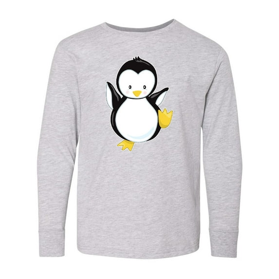Inktastic Penguin Long Sleeve Youth T-Shirt