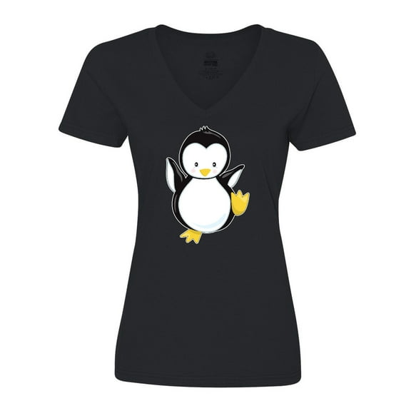 Inktastic Penguin Women's V-Neck T-Shirt