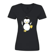 Inktastic Penguin Women's V-Neck T-Shirt