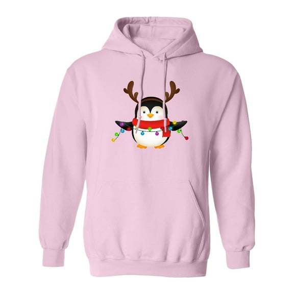 Inktastic Penguin Xmas Adult Hoodie Sweatshirt