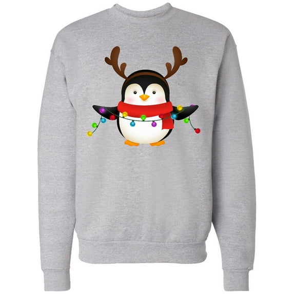 Inktastic Penguin Xmas Adult Sweatshirt
