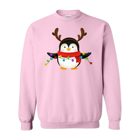 Inktastic Penguin Xmas Adult Sweatshirt