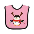 thumbnail image 1 of Inktastic Penguin Xmas Boys or Girls Baby Bib, 1 of 4