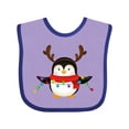 thumbnail image 1 of Inktastic Penguin Xmas Boys or Girls Baby Bib, 1 of 4