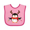 thumbnail image 1 of Inktastic Penguin Xmas Boys or Girls Baby Bib, 1 of 4