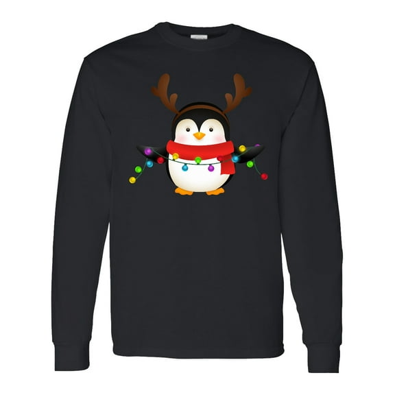 Inktastic Penguin Xmas Long Sleeve T-Shirt