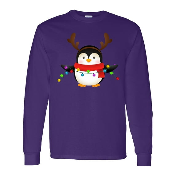 Inktastic Penguin Xmas Long Sleeve T-Shirt