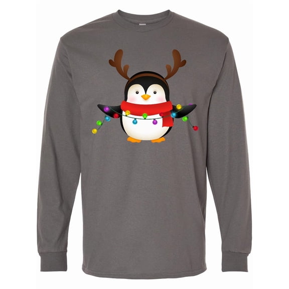Inktastic Penguin Xmas Long Sleeve T-Shirt