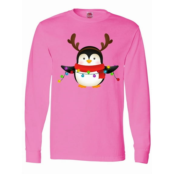 Inktastic Penguin Xmas Long Sleeve T-Shirt