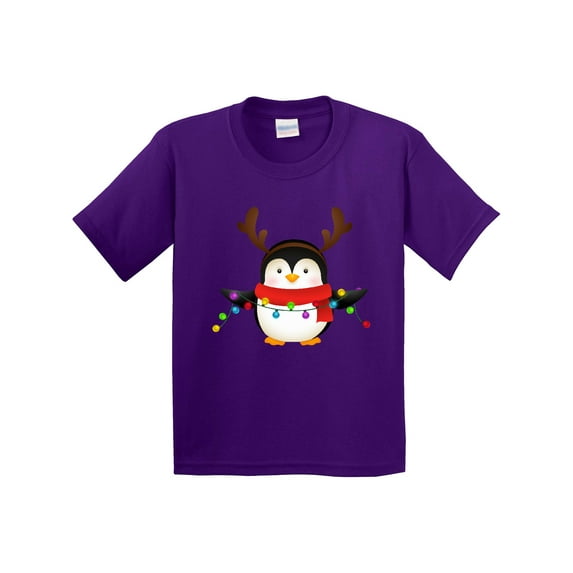 Inktastic Penguin Xmas Youth T-Shirt