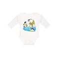 thumbnail image 1 of Inktastic Penguin and Polar Bear Iceberg Beach Bums Boys or Girls Long Sleeve Baby Bodysuit, 1 of 5