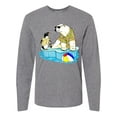 thumbnail image 1 of Inktastic Penguin and Polar Bear Iceberg Beach Bums Long Sleeve T-Shirt, 1 of 5