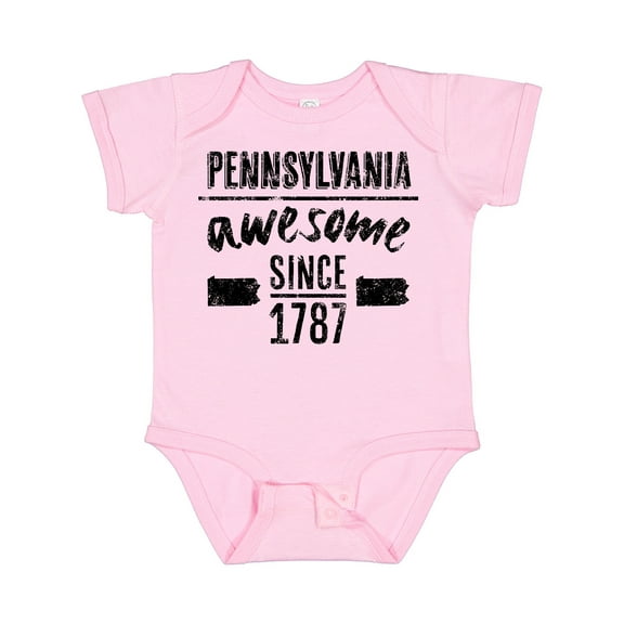 Inktastic Pennsylvania Awesome Since 1787 Boys or Girls Baby Bodysuit