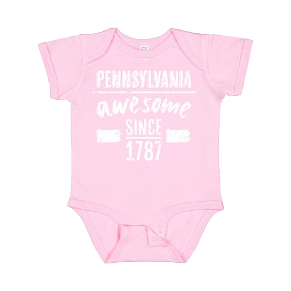 Inktastic Pennsylvania Awesome Since 1787 Boys or Girls Baby Bodysuit