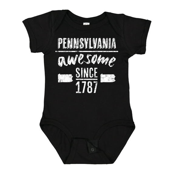 Inktastic Pennsylvania Awesome Since 1787 Boys or Girls Baby Bodysuit