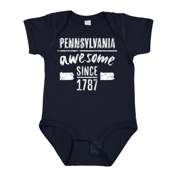 Inktastic Pennsylvania Awesome Since 1787 Boys or Girls Baby Bodysuit