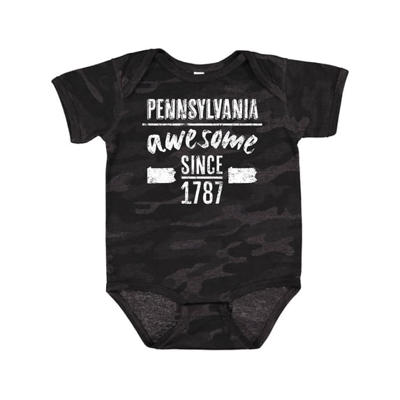 Inktastic Pennsylvania Awesome Since 1787 Boys or Girls Baby Bodysuit