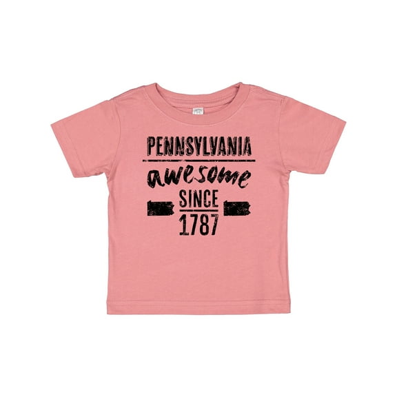 Inktastic Pennsylvania Awesome Since 1787 Boys or Girls Baby T-Shirt