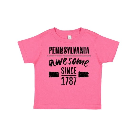 Inktastic Pennsylvania Awesome Since 1787 Boys or Girls Toddler T-Shirt