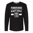 thumbnail image 1 of Inktastic Pennsylvania Awesome Since 1787 Long Sleeve T-Shirt, 1 of 5