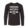 thumbnail image 1 of Inktastic Pennsylvania Awesome Since 1787 Long Sleeve Youth T-Shirt, 1 of 5