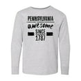 thumbnail image 1 of Inktastic Pennsylvania Awesome Since 1787 Long Sleeve Youth T-Shirt, 1 of 5