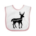 thumbnail image 1 of Inktastic Pennsylvania Black Deer Silhouette Boys or Girls Baby Bib, 1 of 4