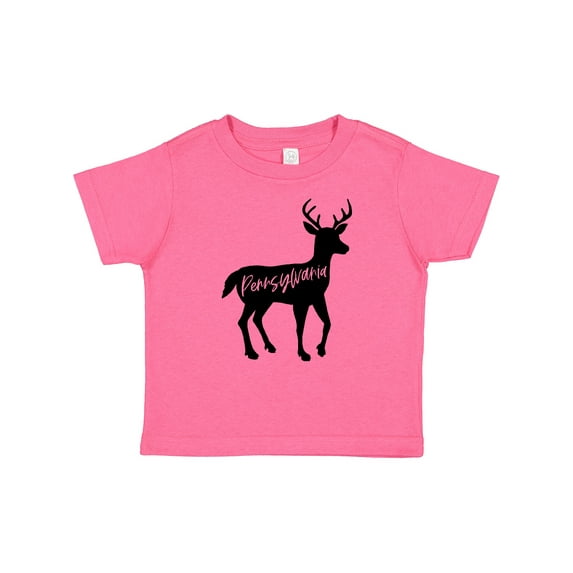 Inktastic Pennsylvania Black Deer Silhouette Boys or Girls Baby T-Shirt