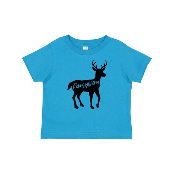 Inktastic Pennsylvania Black Deer Silhouette Boys or Girls Baby T-Shirt