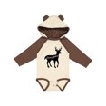 thumbnail image 1 of Inktastic Pennsylvania Black Deer Silhouette Boys or Girls Long Sleeve Baby Bodysuit, 1 of 5