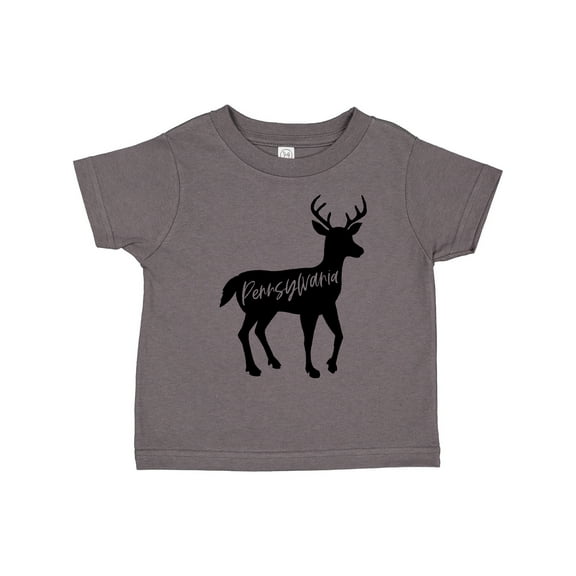 Inktastic Pennsylvania Black Deer Silhouette Boys or Girls Toddler T-Shirt