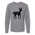 thumbnail image 1 of Inktastic Pennsylvania Black Deer Silhouette Long Sleeve T-Shirt, 1 of 5