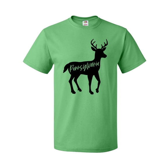 Inktastic Pennsylvania Black Deer Silhouette T-Shirt