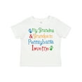 thumbnail image 1 of Inktastic Pennsylvania Grandma and Grandpa Love Me Boys or Girls Toddler T-Shirt, 1 of 5