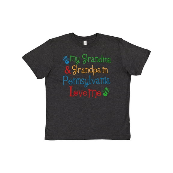 Inktastic Pennsylvania Grandma and Grandpa Love Me Youth T-Shirt