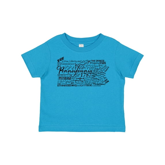 Inktastic Pennsylvania State word salad Boys or Girls Toddler T-Shirt