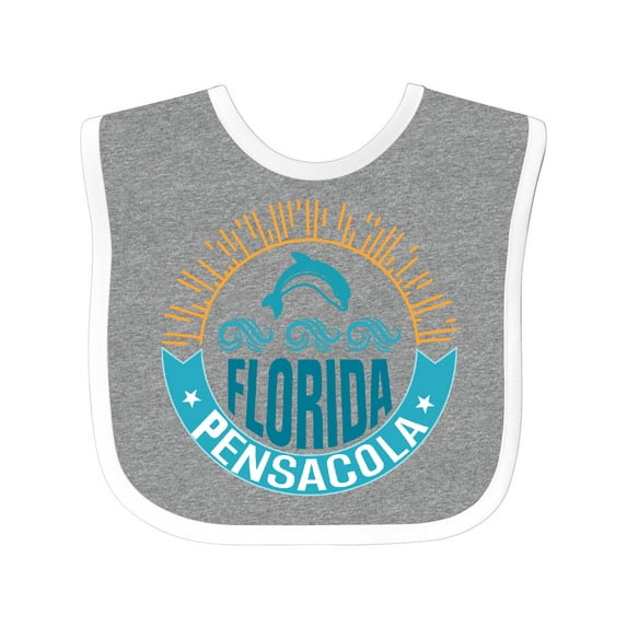 Inktastic Pensacola Florida Boys or Girls Baby Bib