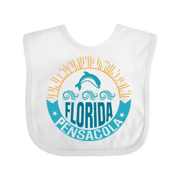 Inktastic Pensacola Florida Boys or Girls Baby Bib