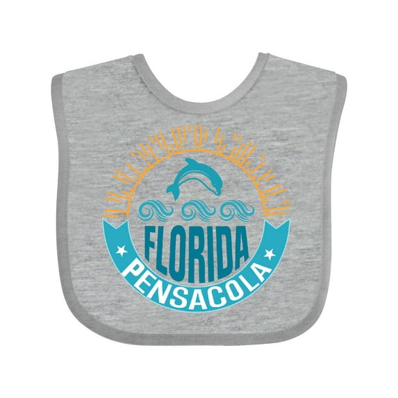 Inktastic Pensacola Florida Boys or Girls Baby Bib