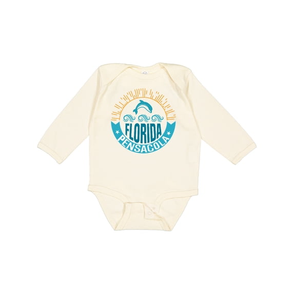 Inktastic Pensacola Florida Boys or Girls Long Sleeve Baby Bodysuit