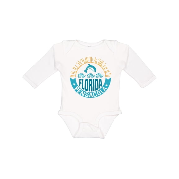 Inktastic Pensacola Florida Boys or Girls Long Sleeve Baby Bodysuit