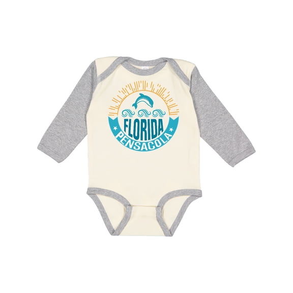 Inktastic Pensacola Florida Boys or Girls Long Sleeve Baby Bodysuit