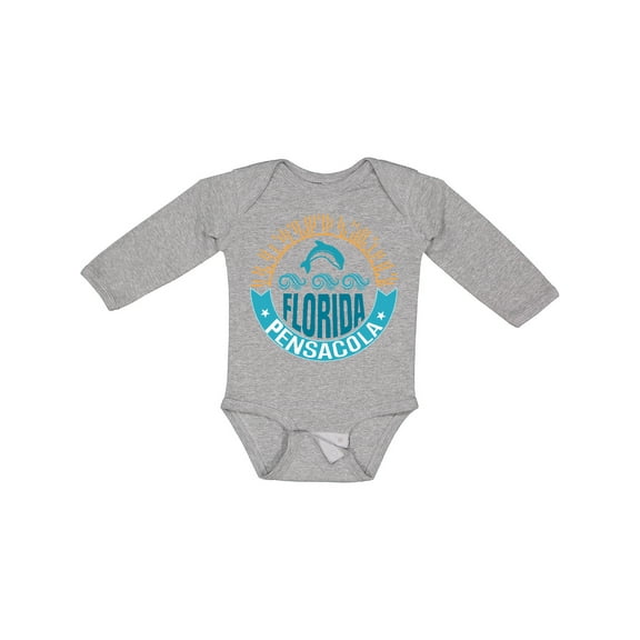 Inktastic Pensacola Florida Boys or Girls Long Sleeve Baby Bodysuit