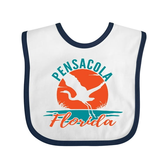 Inktastic Pensacola Florida Vacation Trip Boys or Girls Baby Bib