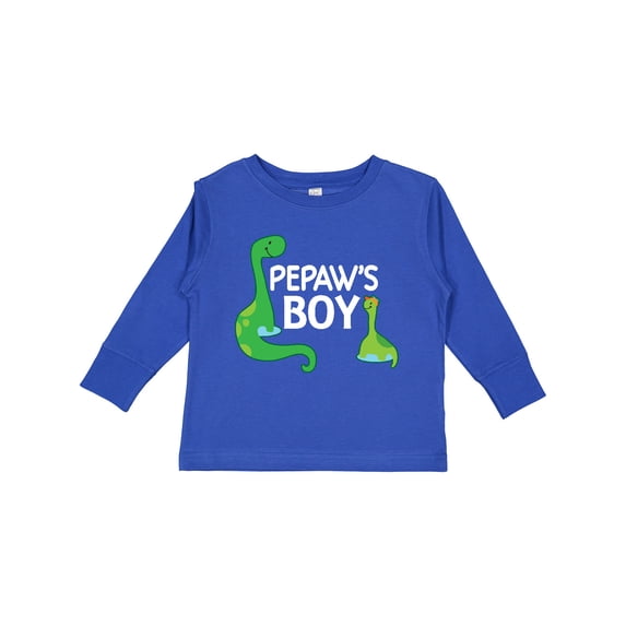 Inktastic Pepaw's Boy Grandson Boys Long Sleeve Toddler T-Shirt