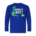 thumbnail image 1 of Inktastic Pepaw's Boy Grandson Long Sleeve Youth T-Shirt, 1 of 5