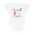 thumbnail image 1 of Inktastic Pepe Grandkids Handprints Boys or Girls Baby Bodysuit, 1 of 5